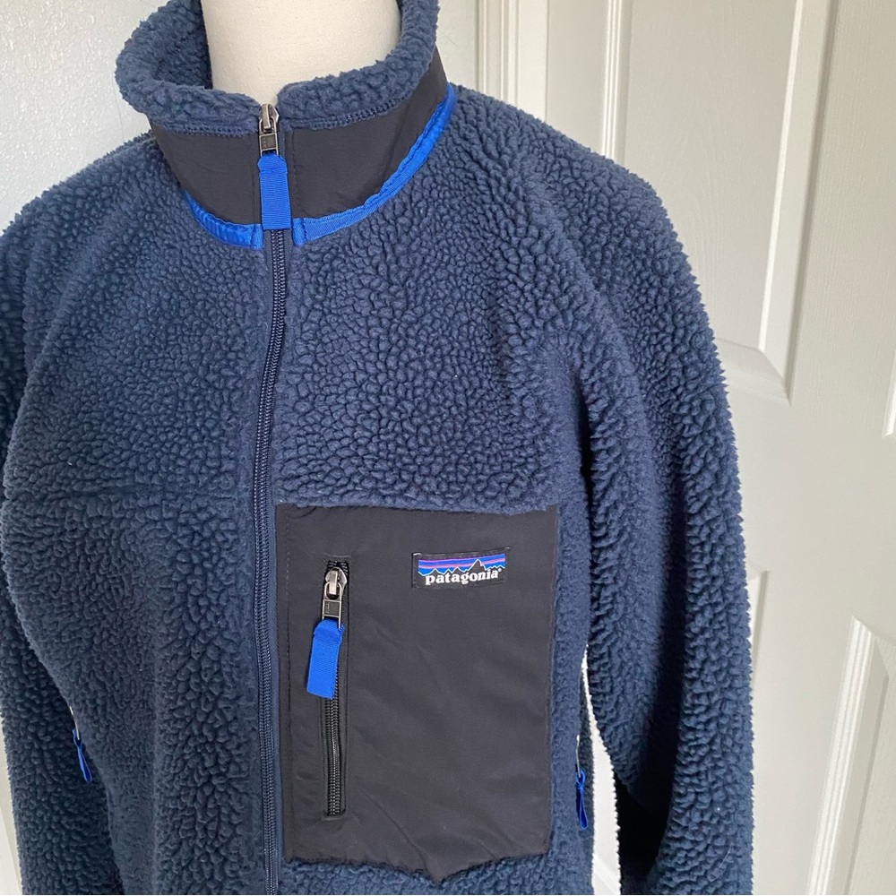Patagonia Men's Classic Retro-X Fleece Jacket NAVY - Medium - Picture 5 of 9